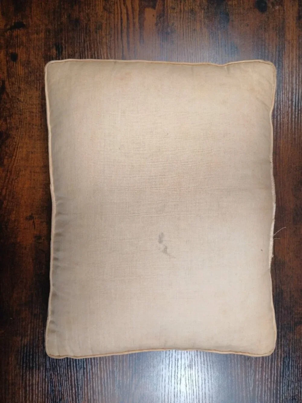 Vintage American Flag Peace Sign Throw Pillow Americana Retro 1970s Style Accent
